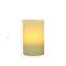 Homeroots 6" Ivory Flameless Pillar Candle 485137 - alternate 5