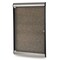 Ghent Silhouette 1 Door Enclosed Chocolate Cork Bulletin Board, Satin Aluminum Frame, 4'H x 2'W SILH20494 - alternate 1
