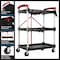 Stalwart Collapsible Cart Portable and Lightweight Folding Service Cart with 50lb Capacity Per Shelf 75-PT2014 - alternate 6