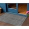 Homeroots 3' X 5' Gray And Silver Striped Washable Indoor Outdoor Area Rug 615049 - alternate 1