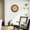 Clockswise 16in Round Battery-Operated Vintage Chiming Wall Clock with Chime & Non-Ticking Feature, Rustic Gold QI004821 - alternate 3