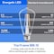 Energetic Lighting ST19 LED Filament Light Bulb, 60-Watt Equivalent Non-Dimmable, 2700K, 4PK YGA16C09-927-4P - alternate 2