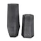Homeroots Set of Two Black Hexagonal Glass Table Vases, 2PK 568862 - alternate 4