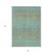 Homeroots 8' X 10' Teal Blue Striped Washable Indoor Outdoor Area Rug 608816 - alternate 4