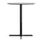 Flash Furniture 36" Round Tabletop, Seamless Surface Technology, Gray Faux Concrete, 30"x30" Black Bar Height X-Base ST-RD36-CMGY-T3030B-GG - alternate 4
