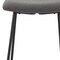 Homeroots Set of Two 26" Gray and Black Fabric and Metal Backless Counter Height Bar Chairs, 2PK 555019 - alternate 3