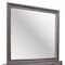 Homeroots 37" Gray Wood Framed Accent Mirror 478625 - alternate 3