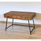 Homeroots 47" Natural and Black Solid Wood Writing Desk With Three Drawers 489178 - alternate 4