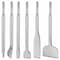 Monopro SDS Plus Chisel Set for Rotary Hammer Drills Point, Flat, Scaling, Groove, Scarping, Tile, 6 pc CS-SDS6 - alternate 1