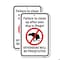 Signmission Failure To Clean Up After Your Dog Is Illegal. Off Aluminum, 18" x 24", A-1824-25197 A-1824-25197 - alternate 1