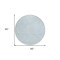 Homeroots 8' Sky Blue And Ivory Round Floral Washable Indoor Outdoor Area Rug 594661 - alternate 7