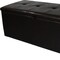 Homeroots 17in Brown Upholstered Faux Leather Bench with Flip top 469331 - alternate 5