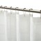 Homeroots White Striped Embroidered Shower Curtain 399740 - alternate 2