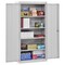 Sandusky Lee Shelving Storage Cabinet, 72 in H, 36 in W, 18 in D, Swing, Keyed, Gray, 4 Shelves, 0 Drawers CA41361872-05 - alternate 6