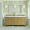 James Martin Vanities Lorelai 72in Double Vanity, Light Natural Oak w/ 3 CM Ethereal Noctis Silestone Top 424-V72-LNO-FENC - alternate 5