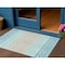 Homeroots 3' X 5' Teal Blue Aqua And Ivory Geometric Washable Indoor Outdoor Area Rug 613873 - alternate 1