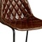 Homeroots 27" Brown and Black Leather and Iron Counter Height Bar Chair 527554 - alternate 3