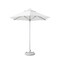 Homeroots 9' White Polyester Round Market Patio Umbrella 548999 - alternate 1
