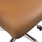 Leisuremod Evander Office Chair in Upholstered Leather and Iron Frame with Swivel and Tilt, Acorn Brown EO20LBRL - alternate 4