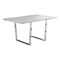 Homeroots 59" Gray And Silver Metal Sled Base Dining Table 332624 - alternate 1