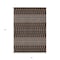 Homeroots 5' X 8' Chocolate Taupe And Copper Tribal Washable Indoor Outdoor Area Rug 582555 - alternate 5