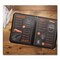 Excello Global Products Menu Holder For 8.5 x 11 Menus, Portrait, 4-View, 9.6 x 12 Holder, Clear/Black/Silver, 10PK SPLS-MENU-4 - alternate 3