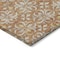Homeroots 3' X 5' Copper Gray And Beige Floral Washable Indoor Outdoor Area Rug 595937 - alternate 6