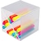Deflecto Desktop Organizer, Clear, Plastic DEF350201 - alternate 1