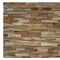Homeroots Brown 3D Embossed Abstract Brushed Teak Reclaimed Wood Decorative Wall Panels 617480 - alternate 4