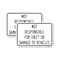 Signmission Not Responsible for Theft or Damage to Vehicles, 18'' X 24'' 2 Signs, Heavy Gauge Aluminum, 2PK A-1824-2PACK-24626 - alternate 1