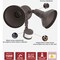 Halo Bronze Motion Activated Incandescent Security Floodlight Fixture MS185R - alternate 3