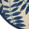 Homeroots 5' Navy Blue And Beige Round Palm Leaf Indoor Outdoor Area Rug 546650 - alternate 6