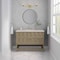James Martin Vanities Emmeline 48" Single Vanity, Pebble Oak, w/ 3 CM Siberian Silestone Top D100-V48-PBO-3SFR - alternate 4