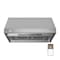 Wrightmaster 36 in. Convertible Vent Under Cabinet Range Hood in Silver with Dishwasher-Safe Baffle Filters ZR-CAS36928A - alternate 1