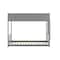 Flash Furniture Dallas Bunk Bed Twin Over Twin, Convertible Solid Wood Bunk Bed Frame w/Ladder, Gray MG-0900-30-TTB-GY-GG - alternate 5