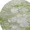 Homeroots 8' Olive Green And Gray Round Abstract Washable Indoor Outdoor Area Rug 582172 - alternate 4