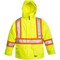 Viking 3-in-1 Tri-Zone Rain Jacket, 300 Denier Polyester/PVC, Class 3 Type R, Yellow/Green, L 6400JG-L - alternate 1