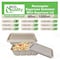 Ecoquality 40oz Rectangular Sugarcane Container With Sugarcane Lid, Compostable Bowl For Meals, 150PK EQCRTBWSL40-150 - alternate 4