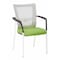 Office Star Products 8810W ProGrid Mesh Back Visitors Chair, White / Green 8810W-6 - alternate 1