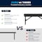 Flash Furniture HERCULES 40in x 12in Black Wash Antique Solid Pine Farmhouse Folding Bench w/Foldable Locking Legs XA-B-40X12-BW-GG - alternate 5