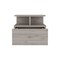 Homeroots 12" Gray Wood One Drawer Floating Nightstand 543697 - alternate 7