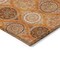 Homeroots 9' X 12' Orange Ivory And Gray Floral Medallion Washable Indoor Outdoor Area Rug 614621 - alternate 2
