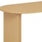 Homeroots 67" Natural Solid Wood Double Pedestal Base Oval Dining Table 712157 - alternate 4