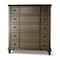 Homeroots 40" Oak Wood Five Drawer Dresser 286558 - alternate 1