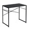 Homeroots 39" Brown and Black Wood and Metal H-Shape Computer Desk 568040 - alternate 1
