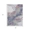 Homeroots 5' X 8' Blush And Gray Abstract Washable Indoor Outdoor Area Rug 631874 - alternate 4