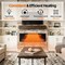 Edendirect 86. 42in. 5120BTU Wall Mount Electric Fireplace, 750W/1500W, Heat 400 sq. ft, Blower Heat, Remote ZR-BI84 - alternate 6