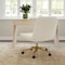 Martha Stewart Eloise Upholstered Office Chair in Off White/Polished Brass CH-232196-2-CR-GLD-MS - alternate 3