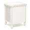 Homeroots 26" White Wicker And Glass Two Drawer Nightstand 571340 - alternate 4