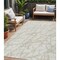 Homeroots 5' X 8' Ivory And Beige Abstract Washable Indoor Outdoor Area Rug 614360 - alternate 1